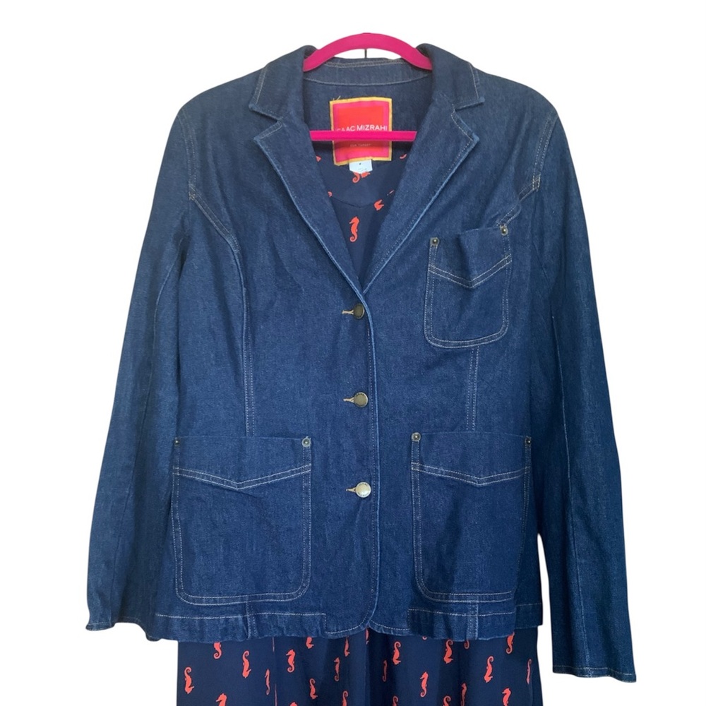 Denim Button Down Jacket - image 1